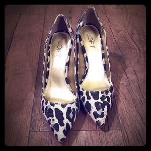 LOFT Leopard Print Heels